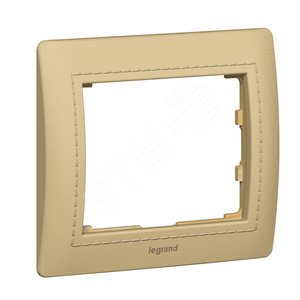 G Life Рамка 1 пост.,  кожа Havana - Legrand