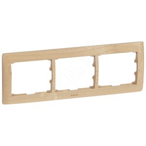 G Life Рамка 3 поста, Maple - Legrand