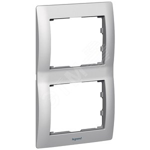 Galea Life Тертый Алюминий/Brushed Aluminium Рамка 2-я верт | 771956 | Legrand - Legrand