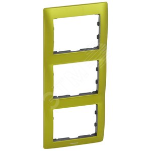 Galea Life Рамка 3 поста вертикальная Magic Green (771927) - Legrand