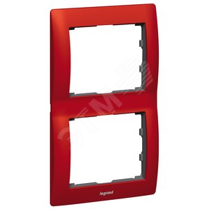 Galea Life Красный Металл/Magic Red Рамка 2-я верт | 771906 | Legrand - Legrand