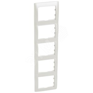 Galea Life Рамка 5 постов вертикальная жемчужный