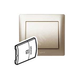 Клавиша светорегулятора с индикатором титан (771490)