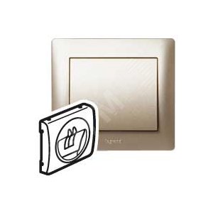 Galea Life Панель лицевая розетки для колонок titanium (771400) - Legrand