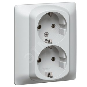 G.Life Роз. 2х2К+З, alum. шт. - Legrand