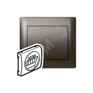 Galea Life Панель лицевая для акустической розетки двойной dark bronze (771225)