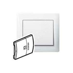 Клавиша светорегулятора с индикатором белая