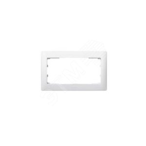 Рамка 2 постовая спец белая