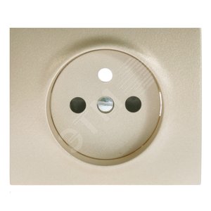 Galea Life Лицевая панель для розетки с заземлением 2К+З со шторками титан французский стандарт