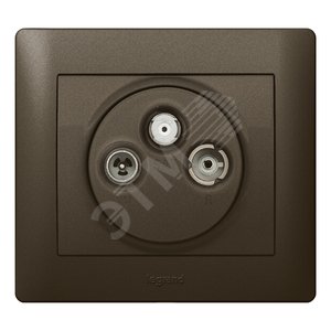 Galea Life Тёмная Бронза Накладка TV-FM-SAT розетки (мех Hirschman, Wisi) | 771289 | Legrand - Legrand