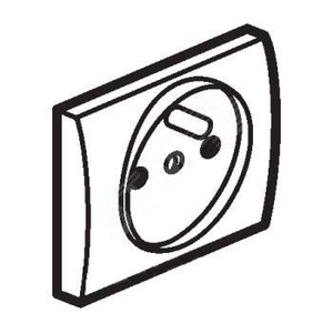 Galea Life Панель лицевая для розетки 2К+З шт.фр.D.BR.