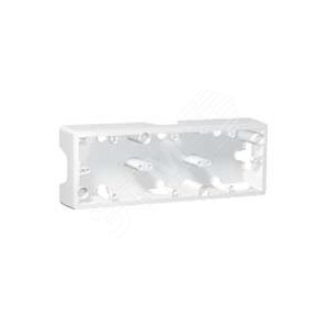 Galea Life Коробка накладная 3 поста горизонтальный монтаж white (771098) - Legrand