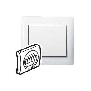 Galea Life Лицевая панель для двойной розетки для колонки белый