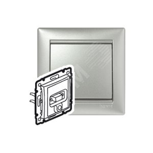 Розетка HD15+Jack 3.5 АЛМ VLN - Legrand