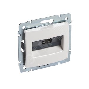 VALENA Розетка компьютерная RJ45 1 выход STP 10 GIGA белая