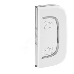 Valena ALLURE MyHome Лицевая панель для механизмов BUS/SCS С символом Освещение-звук 1 модуль Установка справа Белая - Legrand