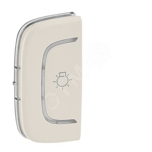 Valena ALLURE MyHome Лицевая панель для механизмов BUS/SCS С символом Освещение 1 модуль Установка слева Слоновая кость - Legrand