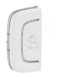 Valena ALLURE MyHome Лицевая панель для механизмов BUS/SCS С символом Светорегулятор 1 модуль Установка слева Белая - Legrand