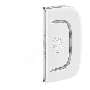 Valena ALLURE MyHome Лицевая панель для механизмов BUS/SCS С символом Светорегулятор 1 модуль Установка справа Белая (755464) - Legrand