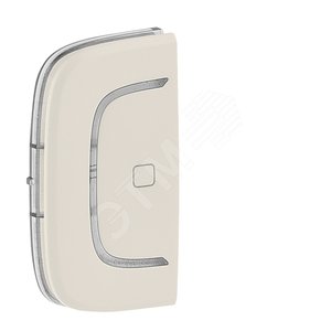 Valena ALLURE MyHome Лицевая панель для механизмов BUS/SCS С символом Стоп 1 модуль Установка справа или слева Слоновая кость