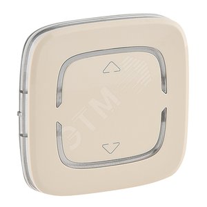 Valena ALLURE MyHome Лицевая панель для механизмов BUS/SCS С символом Вверх-вниз 2 модуля Слоновая к - Legrand