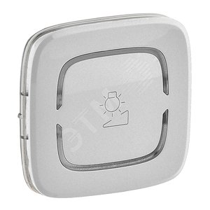 Valena ALLURE MyHome Лицевая панель для механизмов BUS/SCS С символом Светорегулятор 2 модуля Алюмин