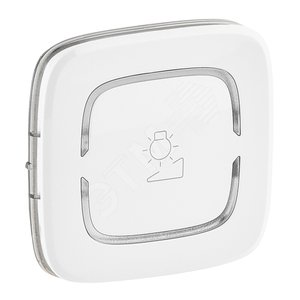 Valena ALLURE MyHome Лицевая панель для механизмов BUS/SCS С символом Светорегулятор 2 модуля Белая