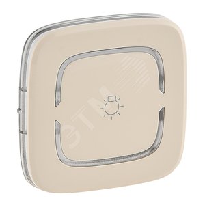 Valena ALLURE MyHome Лицевая панель для механизмов BUS/SCS С символом Освещение 2 модуля Слоновая кость (755383)