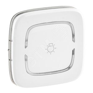 Valena ALLURE MyHome Лицевая панель для механизмов BUS/SCS С символом Освещение 2 модуля Белая