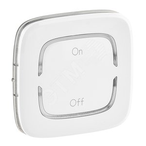 Valena ALLURE MyHome Лицевая панель для механизмов BUS/SCS С символом On-Off 2 модуля Белая