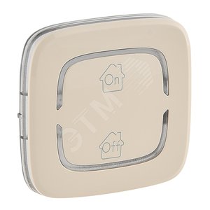 Valena ALLURE MyHome Лицевая панель для механизмов BUS/SCS С символом GEN-On-Off 2 модуля Слоновая кость