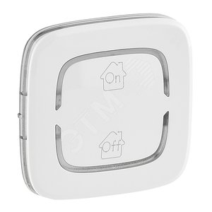 Valena ALLURE MyHome Лицевая панель для механизмов BUS/SCS С символом GEN-On-Off 2 модуля Белая