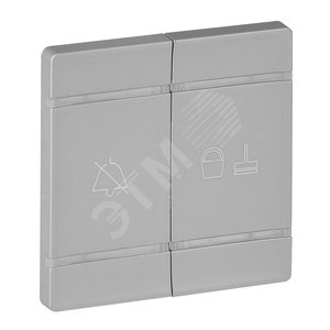 Valena LIFE MyHome Лицевая панель двойная для механизмов BUS/SCS С символами Не беспокоить и Убрать