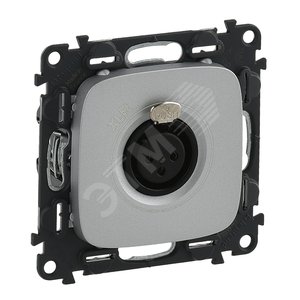 Valena ALLURE Аудиорозетка с 3-контактным гнездом XLR С лицевой панелью Алюминий (754737)