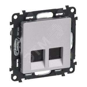 Valena LIFE DIY Алюминий Розетка комп(RJ45) 2-ая 6 кат UTP | 753643 | Legrand - Legrand