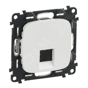 Valena ALLURE Информационная розетка одиночная RJ45 Кат 6 UTP С лицевой панелью Белая - Legrand