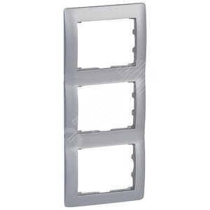 G Life Рамка 3п.aluminium верт - Legrand