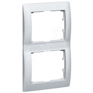 G Life Рамка 2п.aluminium верт - Legrand