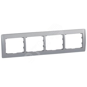 G Life Рамка 4п.aluminium гор - Legrand