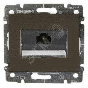 G Life (Dark) Розетка RJ 45 d.br - Legrand