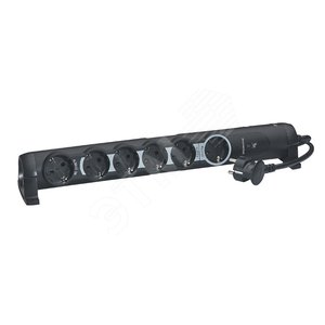 Удл. 6X2К+З 1,5м мас. роз. чер Акция - Legrand
