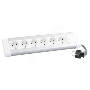 Настольный блок - 6x2К+3 + 1 выключатель с подсветкой - со шнуром (653561) - Legrand