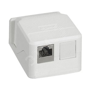 Накладная монтажная коробка Mosaic для 1 или 2 разъемов RJ45 Keystone | 632779 | Legrand - Legrand