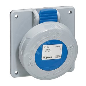 Встраиваемая розетка - P17 Tempra Pro - IP 66/67 - 200/250 В~ - 32 A - 3К+Н+З | 555486 | Legrand - Legrand