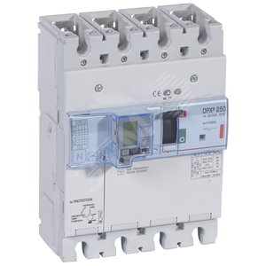 Выключатель автоматический дифференциального тока АВДТ DPX3 250 4п 100А 36кА