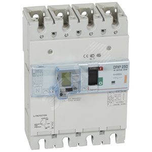 Автоматический выключатель DPX3 250 - термомагн. расц. - с диф. защ. - 25 кА - 400 В~ - 4П - 200 А | 420228 | Legrand