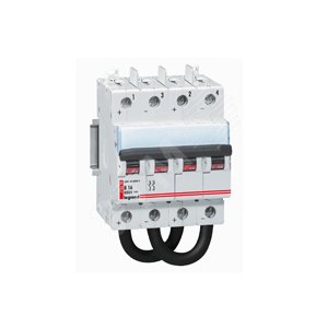 Выключатель автоматический двухполюсный DX3 DC 8А B 4,5кА (4 мод) | 414425 | Legrand - Legrand