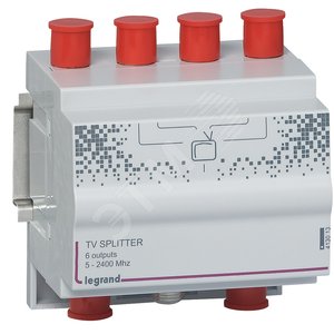 ТВ-сплиттер - 6 выходов - 5-2400 МГц - мультимедийная сеть Home Networks Classic | 413013 | Legrand - Legrand