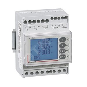 Мультиметр Модульный c передачей данный через RS-485 | 412051 | Legrand - Legrand
