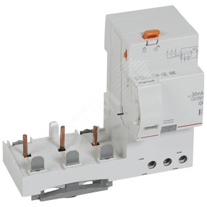 DX3 Блок защиты дифференциальный 63А 3П Hpi 30mА1.5м - Legrand